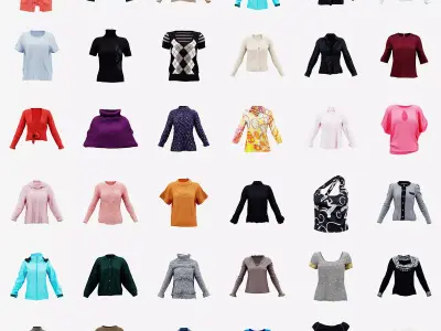 36 Top Collection Low-poly 3D model