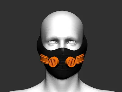 helmet high poly sculpt 3d printable  3D model 30