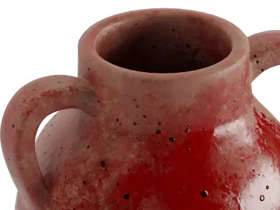 Handcrafted Corbel Glazed Vase 3D model