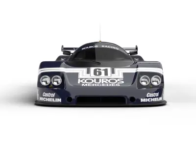 Mercedes Benz C9 Hasegawa 1987 Sauber Kouros Racing 3d model 3D model