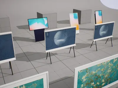 SAMSUNG - BESPOKE TV Low-poly 3D model