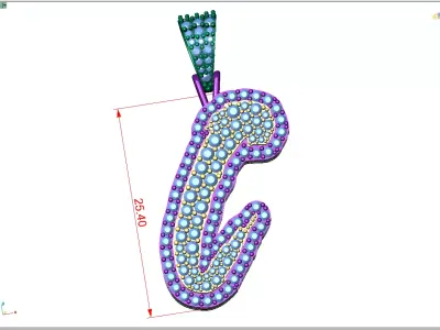 Diamond Pendat 3D print model