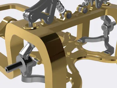 PRO TOURING MCS Low-Pro Chassis with Pushrod Suspension 3D print model