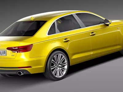Audi A4 S-Line Sedan 2016 3D model
