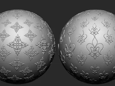 Ornament VDM Brush Pack  Vol2  30 in One 3D model