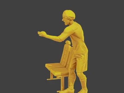 Soccer Player SP 015 3D print model