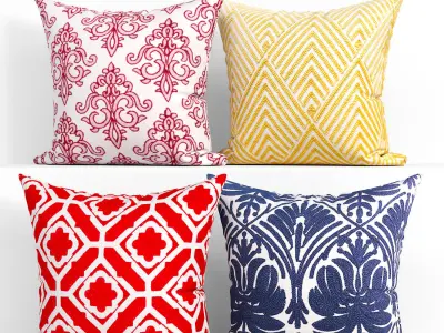 50 Decorative set pillow 250-299 3D model