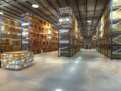 Warehouse Pack Low-poly 3D model