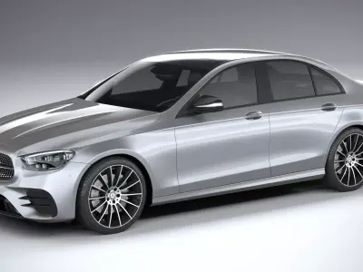 Mercedes E-Class Sedan AMG line 2021 3D model