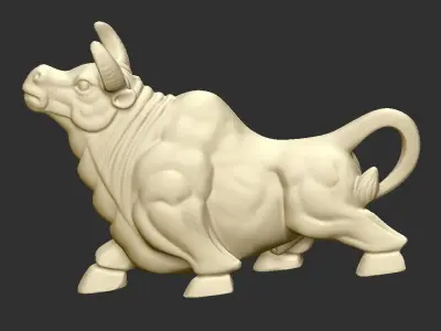 bull statue 3D print model