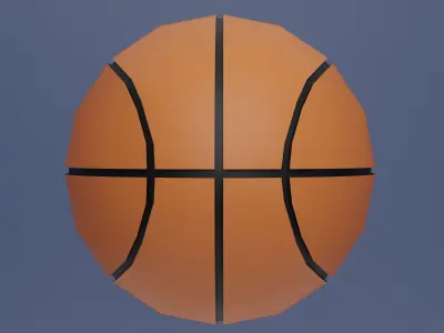 Basketball ball Free low-poly 3D model