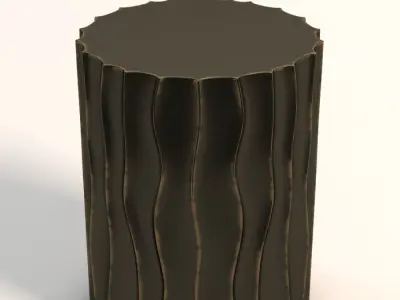 Crate And Barrel Acadia Accent Table 3D model