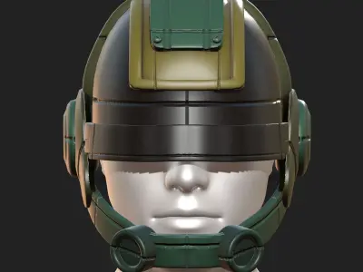 Helmet 3d safety isolated fantasy futuristic  Low-poly 3D model