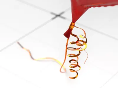 Heart Shaped Helium Balloon 3D model