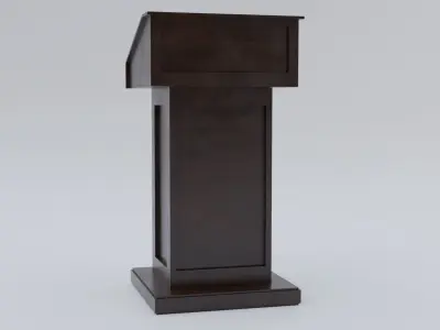 Pulpit - Lectern expo Low-poly 3D model