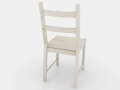 Chair wooden Free low-poly 3D model