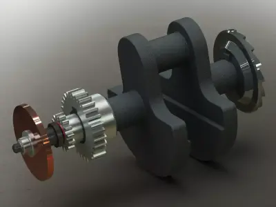 Crankshaft Assembly 3D model
