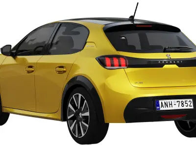 Peugeot 208 2021 3D model