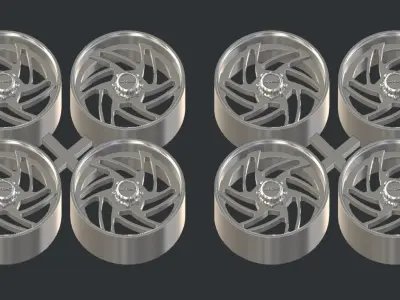 JTX Forged Turbo Wheel printable 3D print model