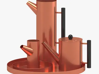 Kaikado Tea Set 3D model