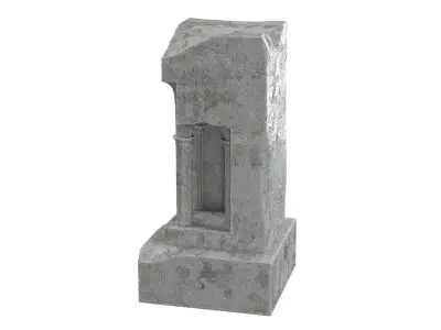 Architectural sculpture concrete 3D model