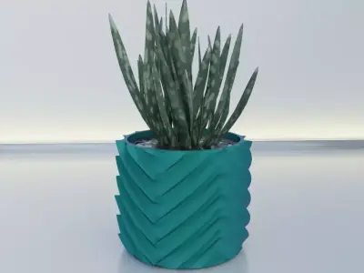 pot planter 12 3D print model