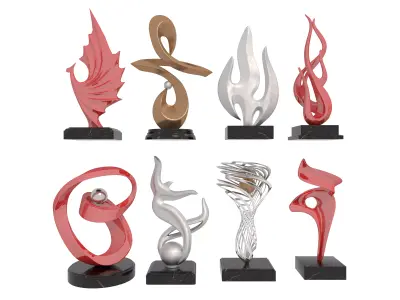 Abstract sculpture 3D model shop