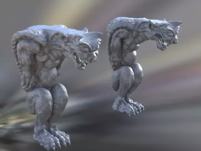 Gargoyle Statue 3D model