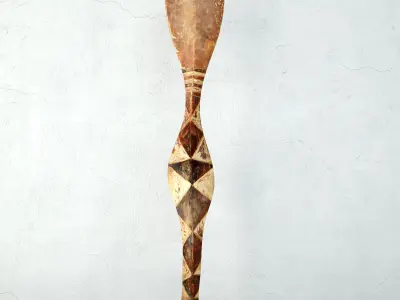 Old Baga Serpent Post Guinea 3D model