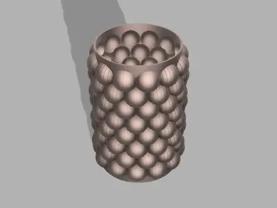 Cup 3D print model metal vase Free 3D print model