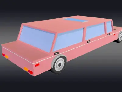 Cartoonish Car 3D model