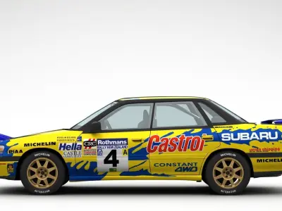 Subaru Legacy RS Rally 1992 3D model