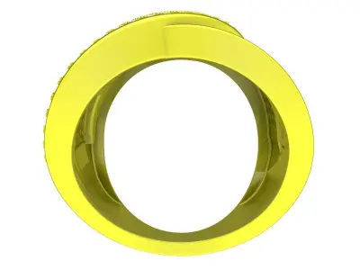 6992 Luxury HongKong Fashion Diamond Women ring 3D print model