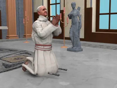 Pope 3d model unreal engine character--coolgames 3D model
