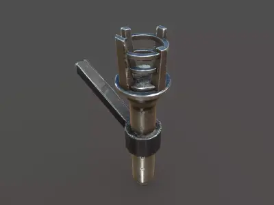 Stylized PBR Torch Small Pack Low-poly 3D model