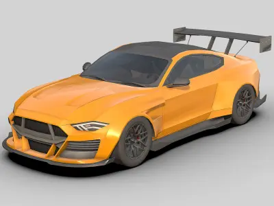  3D Sport Car 2025 Low-poly 3D model