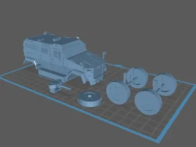 BMC Amazon armored vehicle 3D print model