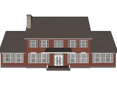 Colonial House 18 -Archimple LLC 3D model