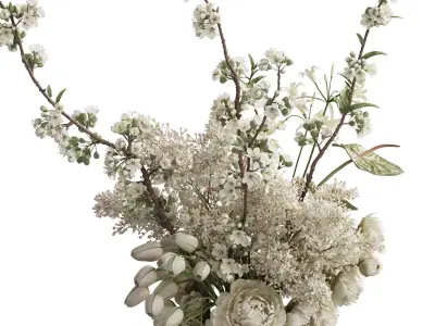 Flower In Vase 90 3D model