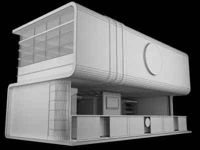 Booth Exhibition Stand a440a 3D model