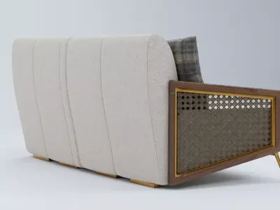 Luxury Zett Sofa  Free 3D model