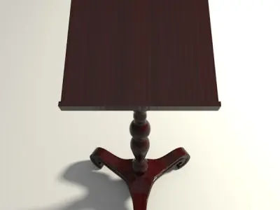 Wooden bookstand 3D model