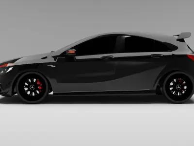 mercedes-benz-a45-amg-2018 3D model