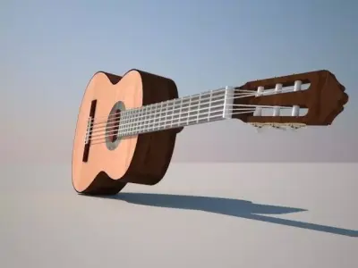 Acoustic Guitar Free 3D model purchase