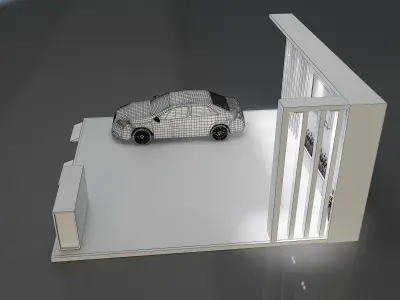 Booth Exhibition Stand a600 3D model
