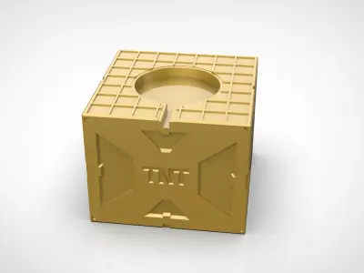 Apple Watch Dock as TNT explosive container 3D print model