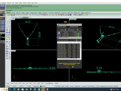Antique Luxury Round Diamond necklace for women 3D print model