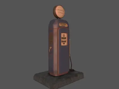 Gas Station Low-poly 3D model by pabloche from CGTrader