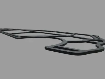 Volkswagen Golf Wall Silhouette 3D print model