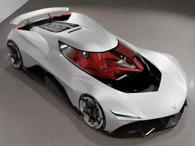 Corvette CX 3D model